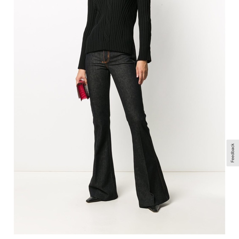 Alexander McQueen High Waisted Flare Jeans 28